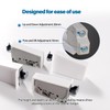 VooGenzek 4 PCS Cabinet Suspension Brackets, Cupboard Wall Mounting, Kitchen