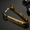 HIDOSNG Sugar Cube Tongs, 4PCS 4Inch Stainless Steel Mini Serving