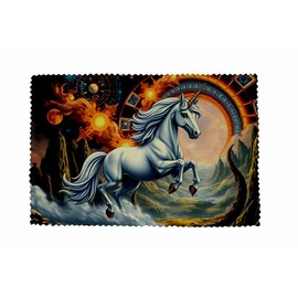 U24 Brillenputztuch Einhorn Motiv Nr. 15 Glasreinigungstuch Microfasertuch