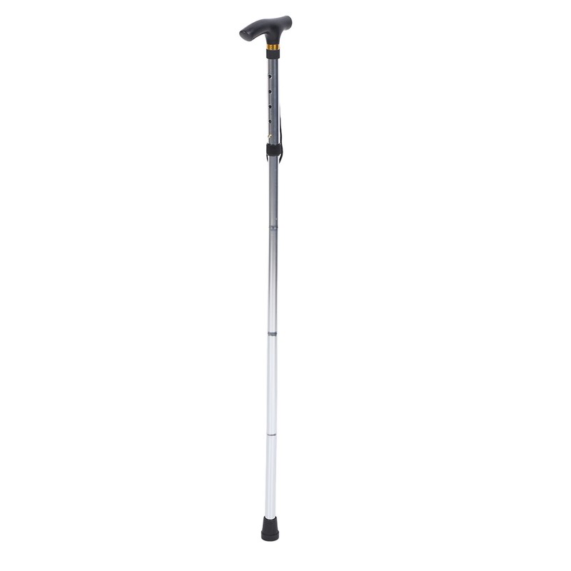 Telescopic Walking Stick Thicken Lightweight Aluminium Alloy Foldable Adjustable Hiking