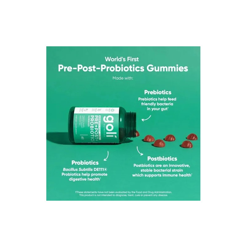 2pc Golii Pre Post Probioticos Sabor Frutos Rojos