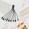 QfwdfcTrenz 10 in 1 USB Cables, Universal USB to Multi