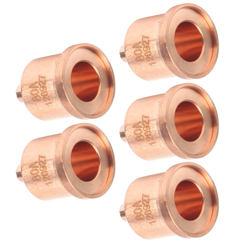5Pcs Plasma Red Copper Nozzle Cutting Torch Tips Consumables Welding