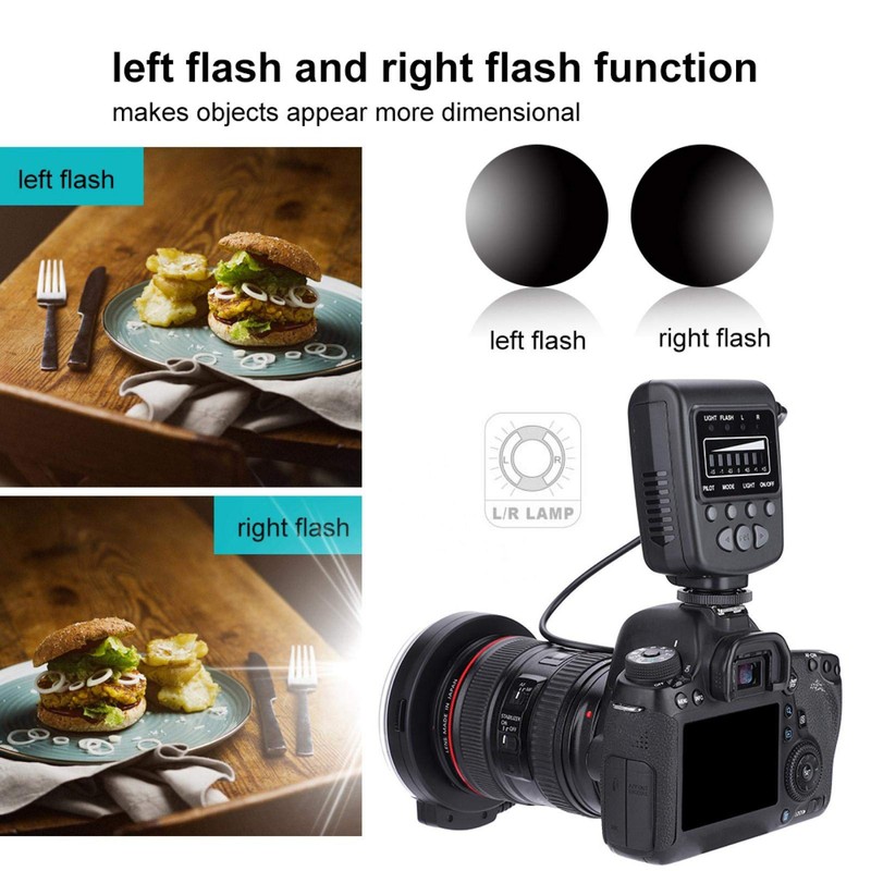 CCYLEZ LED Flash Light Ring Kit, Ring Adapter, Flash Controller