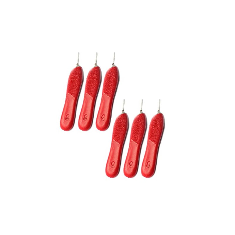 OdontoMed2011 Set of 6 Pieces Scalpel Knife Handle #5 Red