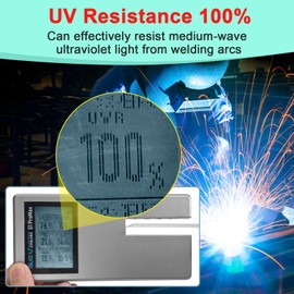 JHTii UV-Resistant Welding Helmet Outside Cover Lens, 4.5x5.25x0.039 Inch, 17 Piece, Clear HD Filter Lens Replacement Covers