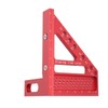 Carpenter Square Hole Scribing Ruler 45 90 Degree Aluminum Alloy