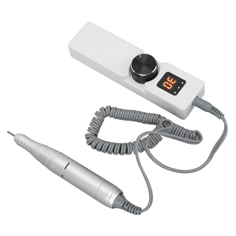 LCD Nail Drill Machine Portable USB Charging Adjustable Electric Nail