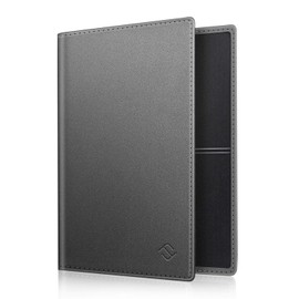 Fintie Vehicle Registration Certificate Case, Ultra-Thin and Lightweight, Credit Card Holder, ID Holder, Made of Synthetic Leather, Grey