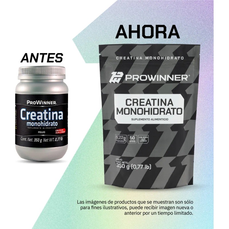 Creatina Monohidrato En Polvo 350g Prowinner Sabor Natural
