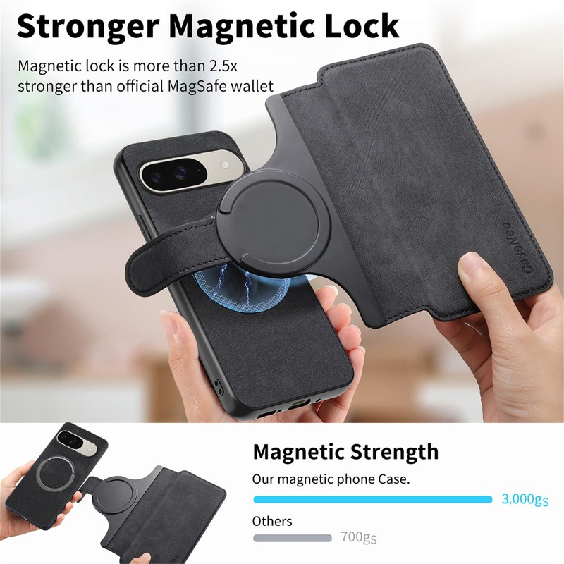 Ephoou Detachable Walle for Pixel 10 Pro XL Case with