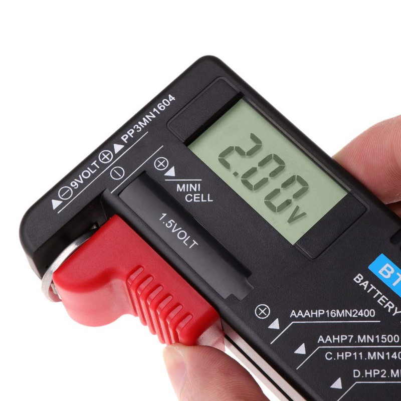BaoFufc BT-168D Battery Tester Checker LCD Display for Easy Viewing