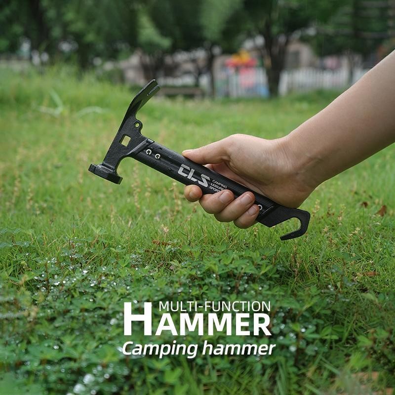 Multi-functional Camping Hammer, Portable Hammers with Hook, Lightweight & Durable