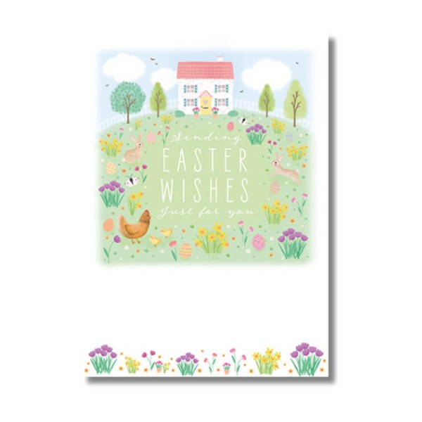 Words 'n' Wishes Easter Card for Friends and Family, 17.6