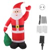 Inflatable Santa Decoration Built in LED Light Waterproof Inflatable Bag