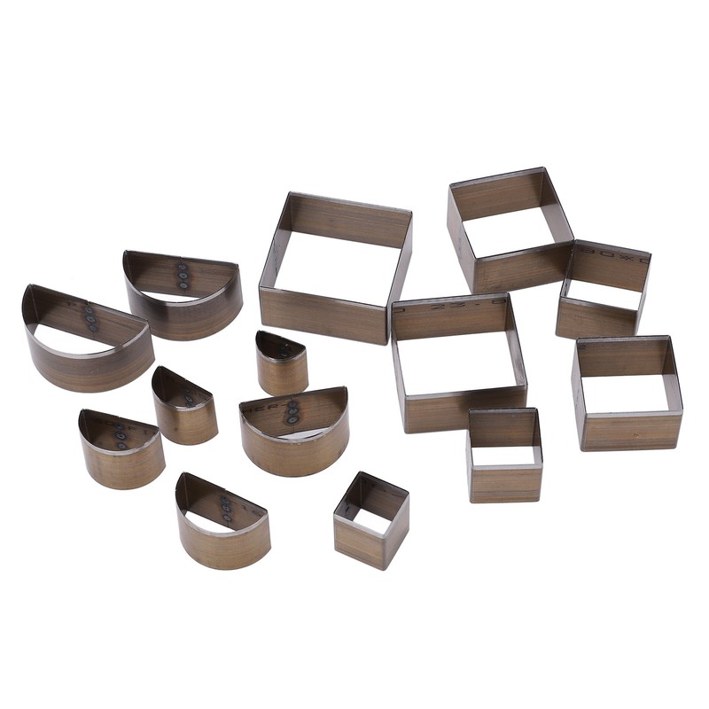 14 Pcs Leather Cutting Mold 2 Shape Exquisite High Carbon