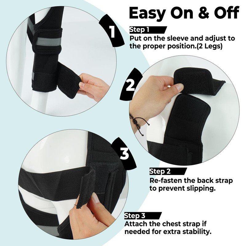 Allroaring Dog Front Leg Elbow Brace for ED, Joint Support