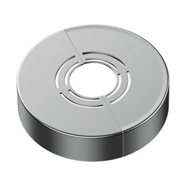 Set of 2 Rosette Shower Fittings, 3 Sizes in 1, Cover Rosette Divided for Diameter 21 mm/26 mm/33 mm, Threaded Rosette Pipe Cover, Rosette Faucet, Heating Pipe Rosette for Shower Fittings (70 x 25)