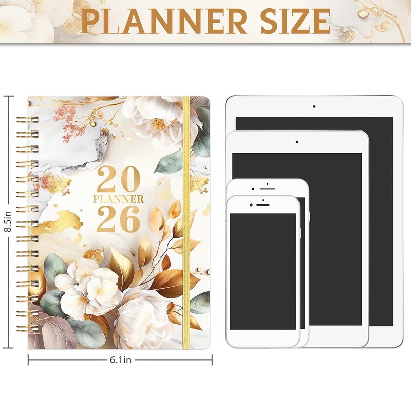 2026 Planner - Planner 2026 Weekly and Monthly, JAN.2026 -