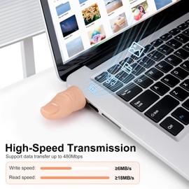 BORLTER CLAMP 32GB USB Flash Drive Cute Finger Shape Flash Drive Novelty USB Thumb Drive Pendrive Gift for External Data Storage