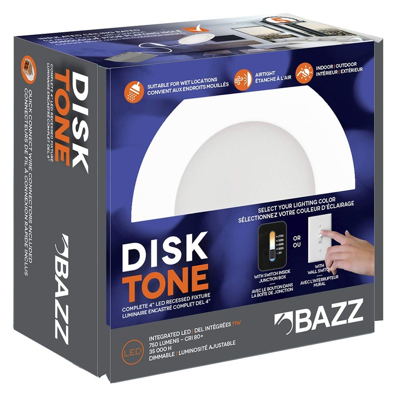 BAZZ Integrated LED recessed Fixture - White