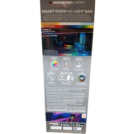 MONSTER SMART Illuminessence RGBW + IC Light Bar Works With Google And Alexa
