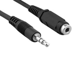 Kentek 25 Feet Ft 3.5mm AUX Auxiliary Extension Cable Cord Male to Female M/F Stereo Audio for PC Mac Audio Device MP3 Car Monitor