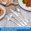 16 Pcs Forks and Spoons Silverware Set,Food Grade Stainless Steel