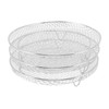 3Pcs Air Fryer Dehydrator Racks Stackable Food Grade Stainless Steel