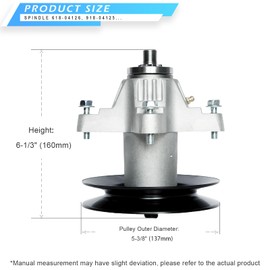 JXJKCZ 50 inch Deck Mower Rebuild Kit for Cub Ca det M TD RZT-50 RZT50VT ZT-5000 ZT-L7000 Includes 3 Spindles 618-04126 3 Blades 742-04053 1 Be lt 754-04044 3 Idler 756-04129 4 Deck Whe el 734-04155
