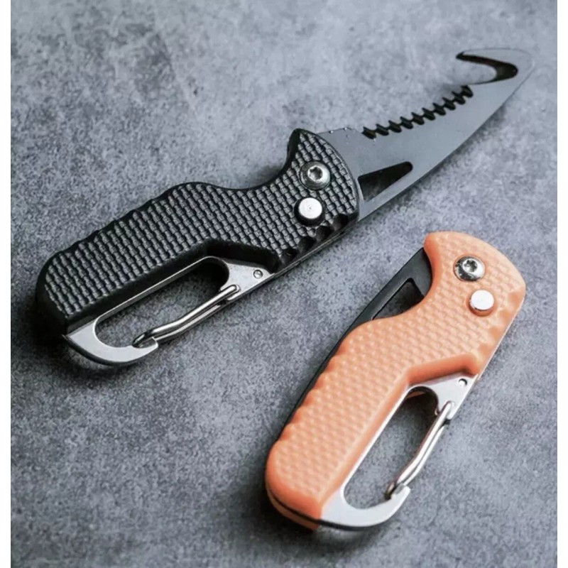 ITOKEY MultiTool Keychain Knife, Small Pocket Strap Cutter, Razor Sharp