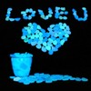 LAUQEE Glow in The Dark Garden Pebbles Stones Rocks for