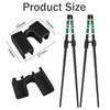 Pack of 8 Chopsticks Helpers, Reusable Chopsticks Trainer Helpers, Black