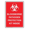 ComplianceSigns.com Vertical Bloodborne Pathogen Protection Kit Inside Label Decal with