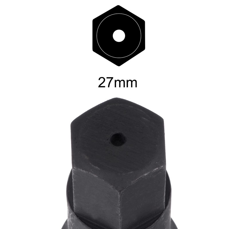 sourcing map 27mm Impact Hex Bit Socket, 3/4" Drive 102mm
