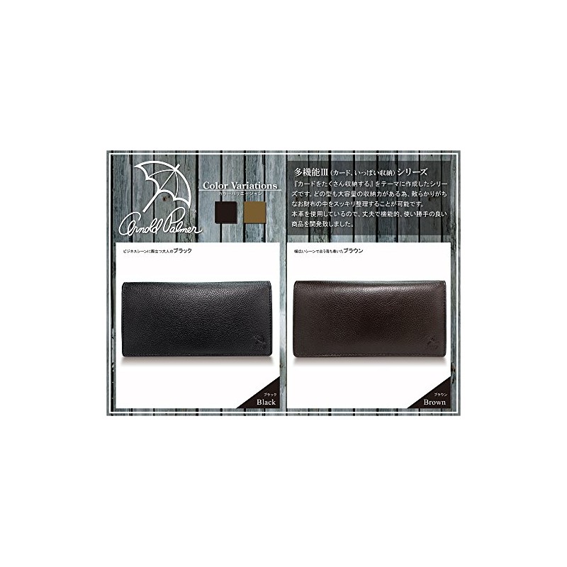 Arnold Palmer 4AP3302 Cowhide Leather Long Wallet Billfold Men's Gift