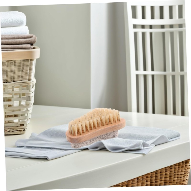 NOLITOY Foot Care Kit Stone Scrub Brush Nail Cleansing Tool