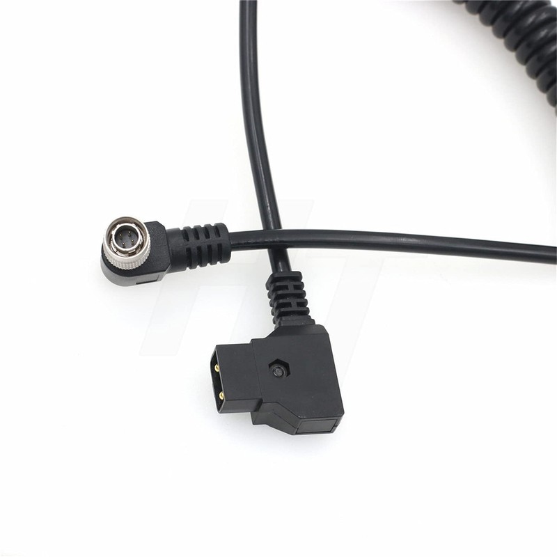 HangTon D-tap to Hirose 4 Pin Right Angle Power Cable