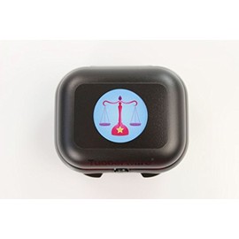 TUPPERWARE Mini Oyster Box Keeper black Zodiac Libra