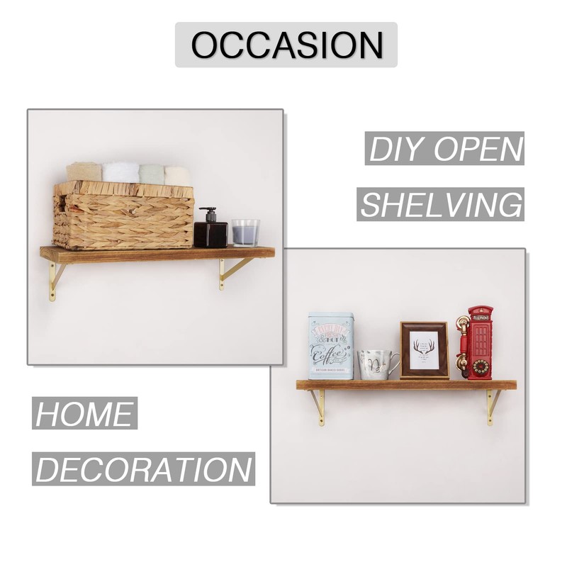 OVOV Heavy Duty Shelf Brackets Triangle Shelving Brackets Right Angle