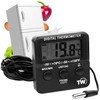 Digital Fridge Thermometer with Alarm Clock and Maximum/Min Temperature Function