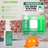 Portable Eyewash Station OSHA-Approved - Wall-Mounted Emergency Eye Wash Flush