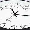Lafocuse 3D Numbers Silent Wall Clock Black 30 cm Modern