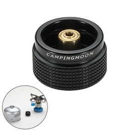 CAMPINGMOON Camp Gas Cooker Adapter for Converting CV Bayonet Connection to Type MSF-1a Connection or Lindal Valve Connection Black BKZ08