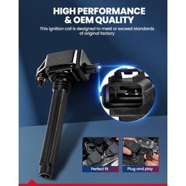 KAX UF648 Ignition Coil 6 Packs Fit for 3.6 V6 2011 2012 2013 2014 2015 2016 Compatible with Ram Chrysler Jeep Dodge Durango 300 Town Country Grand Cherokee Wrangler Charger Journey 2011-2020 Coils