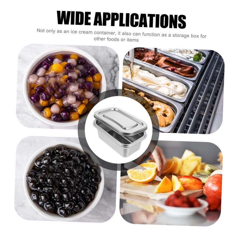 DOITOOL Reusable Ice Cream Storage Containers for Freezer with Lids