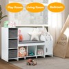 GAOMON Kids Reading Nook Bench with Bookshelf, Kids Bookcase and