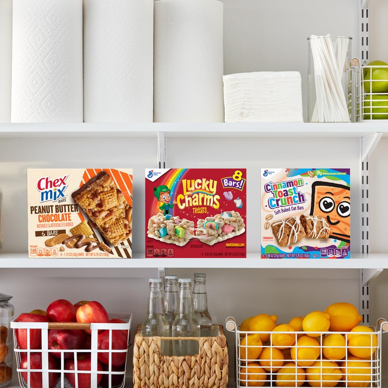 Cinnamon Toast Crunch Breakfast Cereal Treat Bars, Snack Bars, 8