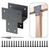 Fepinc 4x4 Post Cap Tie Bracket, (Actual 3.5"x3.5") Wood Gazebo