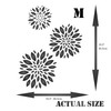 Flower Pattern Stencil - 20 x 26.5cm (M) - Reusable